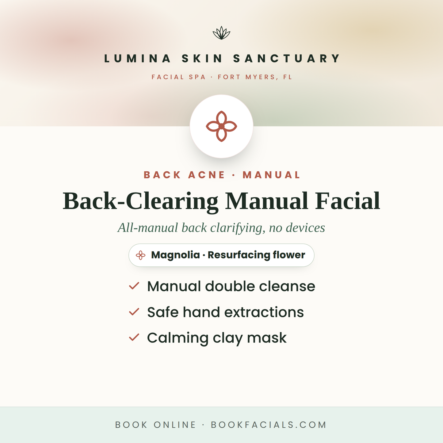 Back-Clearing Manual Facial — Lumina Skin Sanctuary, facial spa in Fort Myers, FL