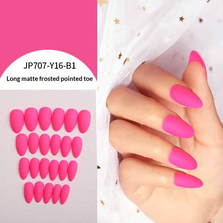 Women's Solid-color Frosted Matte False Nails by Dropshipman