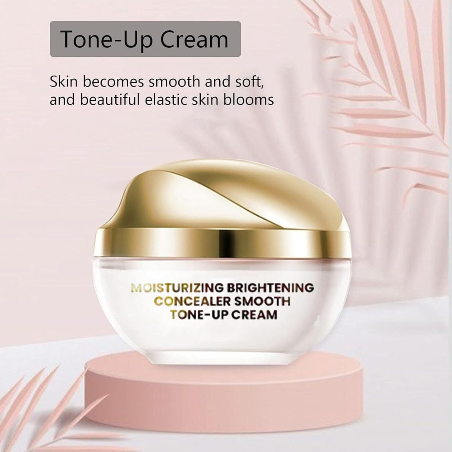 50ml jar of Skin Care Lazy Cream hydrating tone-up cream for all skin types with smooth texture and sleek packaging