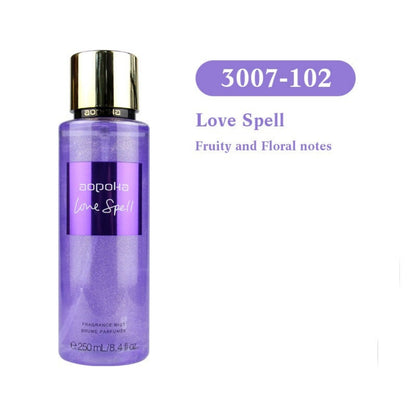 Dropshipman 250ml long-lasting floral body spray perfume for women in ergonomic bottle