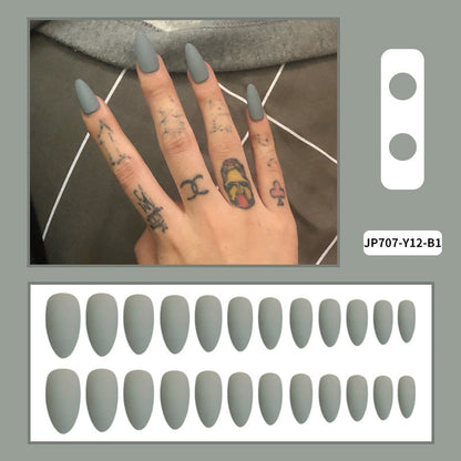 Women's Solid-color Frosted Matte False Nails by Dropshipman