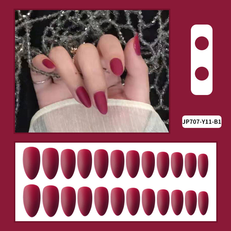 Women's Solid-color Frosted Matte False Nails by Dropshipman