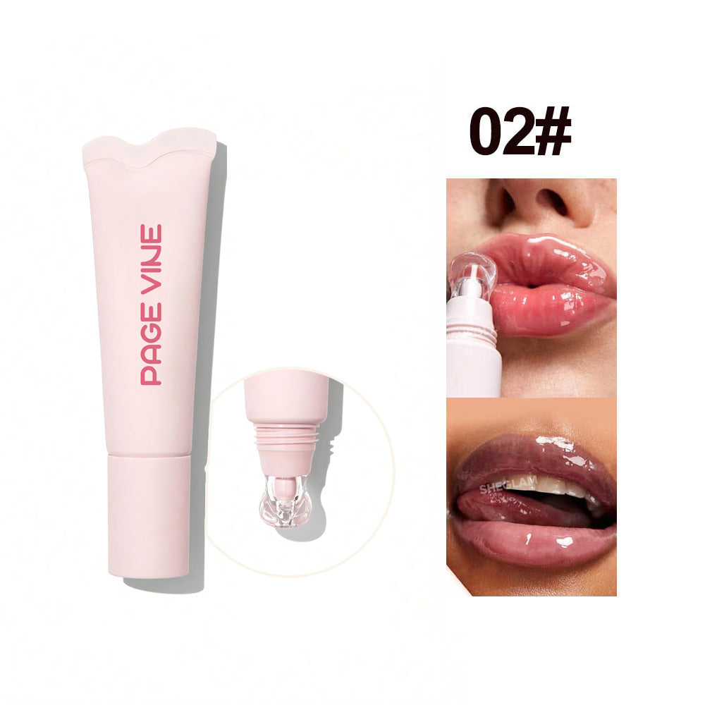 4-color brightening lip balm tube with moisturizing and exfoliating shine for all skin types