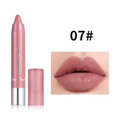 Solid Moist Lipstick Crayon DR90 shade 01 with satin finish and retractable design