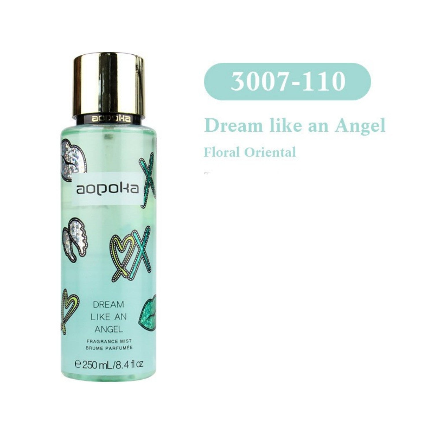 Dropshipman 250ml long-lasting floral body spray perfume for women in sleek bottle