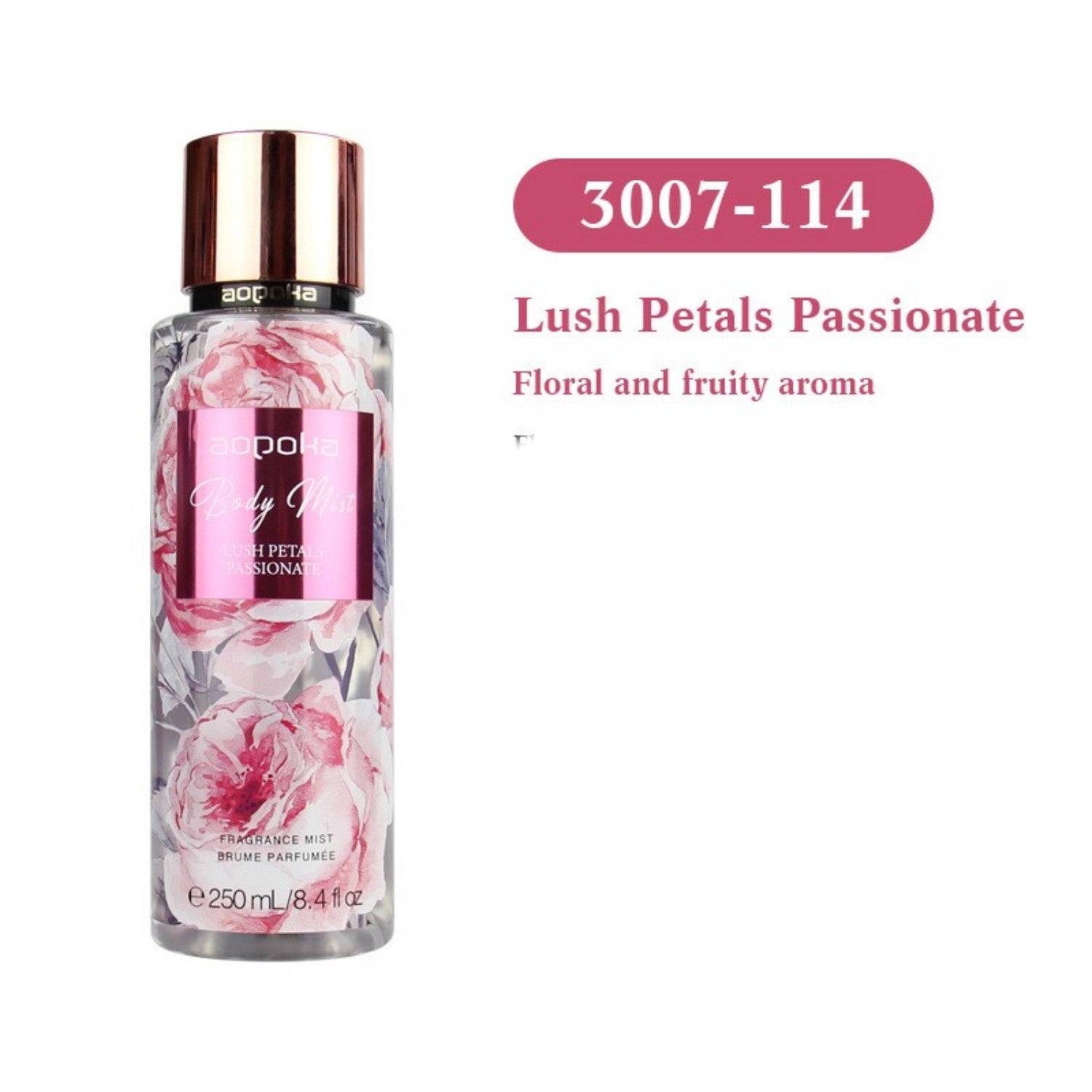 250ml Dropshipman body spray perfume for women with long-lasting floral fragrance
