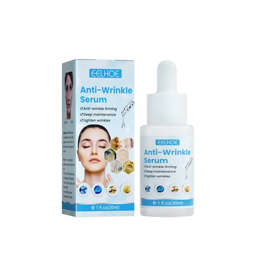 Hyaluronic Acid Skin Care serum bottle with dropper for deep hydration and dewy glow 30ml