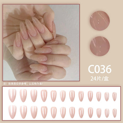 New Solid-color Wearable Nails Short Style by Dropshipman