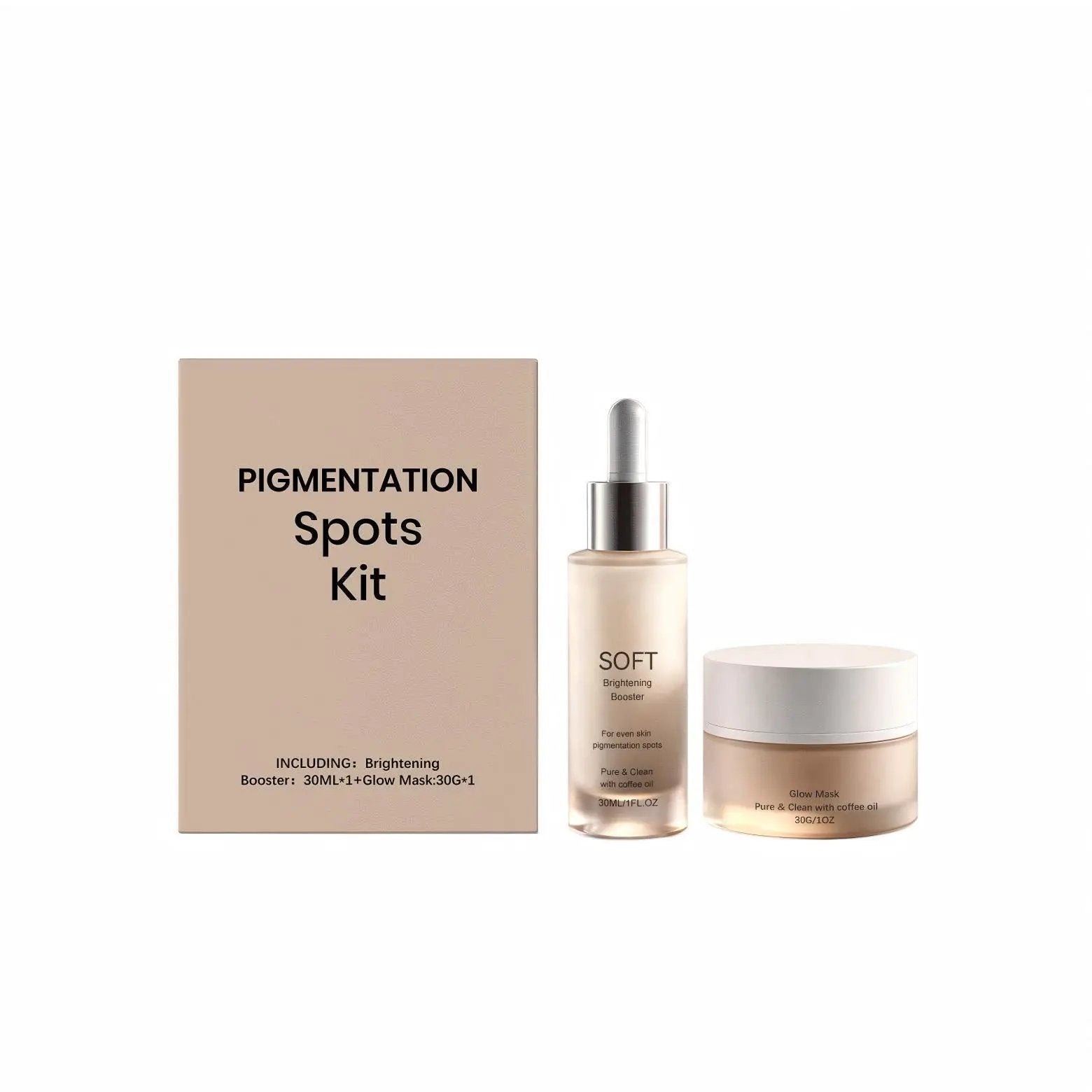 Moisturizing Softening And Nourishing Facial Skincare Set with Hydrating Serum and Brightening Glow Mask for all skin types