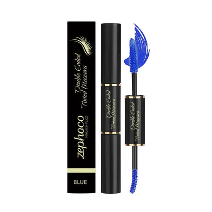 Dual-ended pink Zephoco Double-headed Color Mascara for bold pigment, volume, and lash conditioning