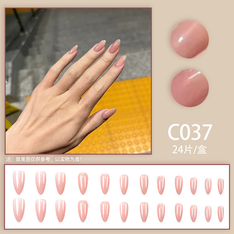New Solid-color Wearable Nails Short Style by Dropshipman