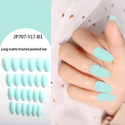 Women's Solid-color Frosted Matte False Nails by Dropshipman
