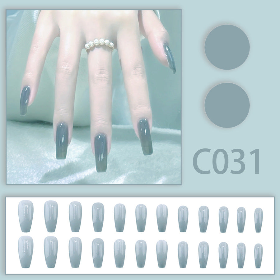 New Solid-color Wearable Nails Short Style by Dropshipman