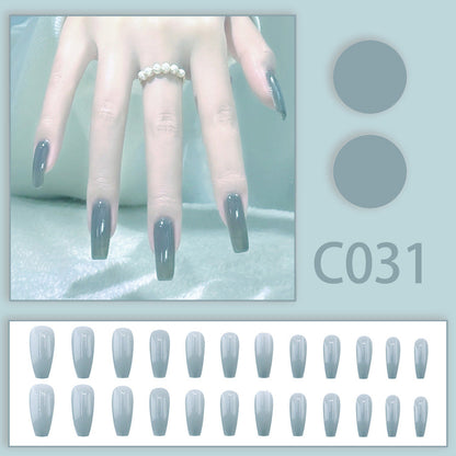 New Solid-color Wearable Nails Short Style by Dropshipman