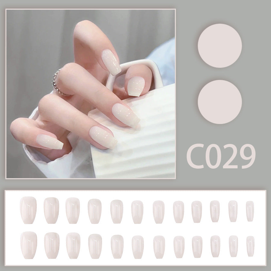 New Solid-color Wearable Nails Short Style by Dropshipman