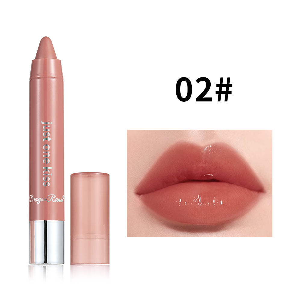 Solid Moist Lipstick Crayon in nude shade with satin finish and retractable design for all skin tones