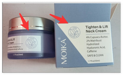 Dropshipman Neck Wrinkle Removal cream jar with hyaluronic acid for firming and lifting neck skin