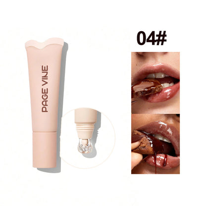 4-color brightening lip balm stick with moisturizing and exfoliating shine for all skin types