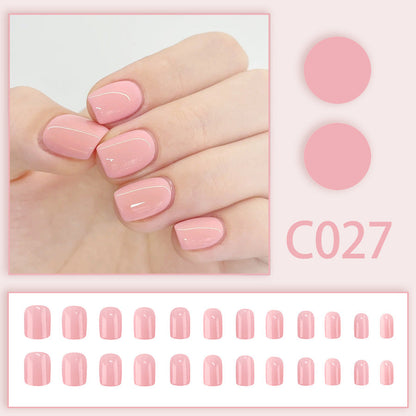 New Solid-color Wearable Nails Short Style by Dropshipman