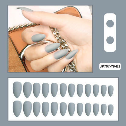 Women's Solid-color Frosted Matte False Nails by Dropshipman