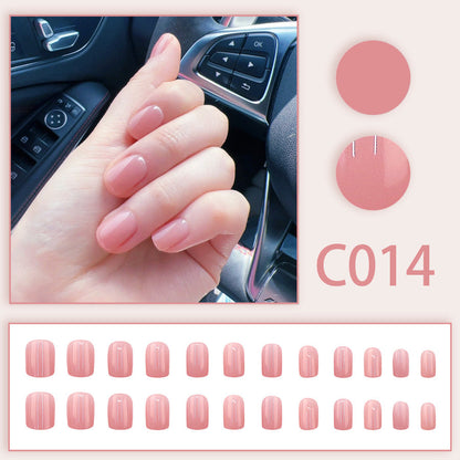 New Solid-color Wearable Nails Short Style by Dropshipman