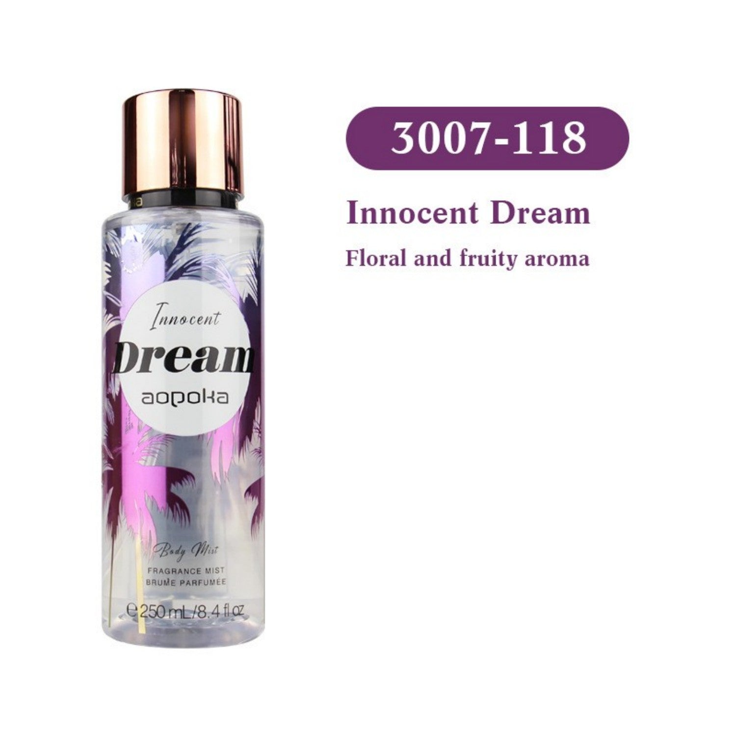 250ml Dropshipman Body Spray Perfume for Women with long-lasting floral fragrance