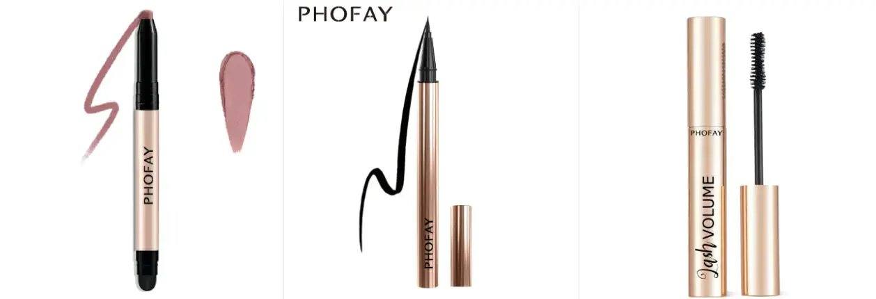 PHOFAY crease proof waterproof eyeshadow stick with built-in smudger for all skin tones
