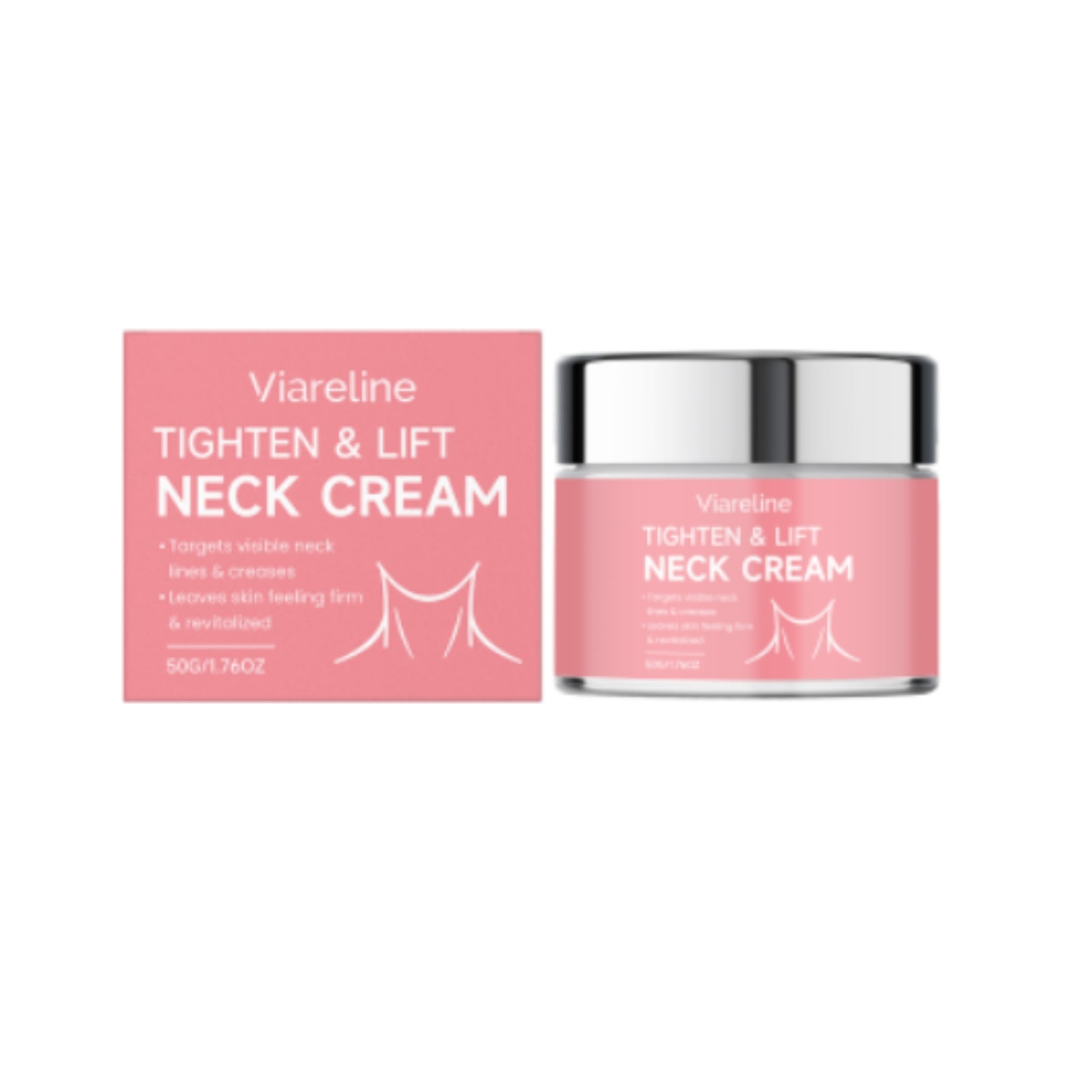 50g jar of Collagen Moisturizing Neck Cream with hyaluronic acid and shea butter for firming and hydration