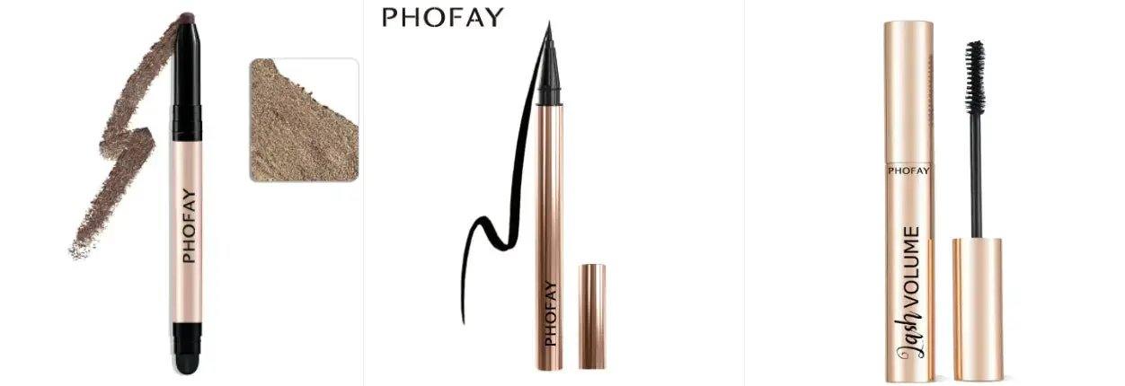 PHOFAY waterproof crease proof eyeshadow stick with built-in smudger for all skin tones