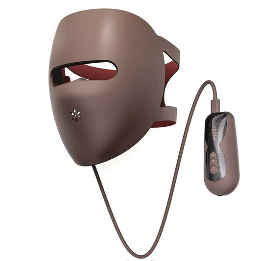 Silicone Facial Mask LED light therapy device for brightening skin in home skincare routine