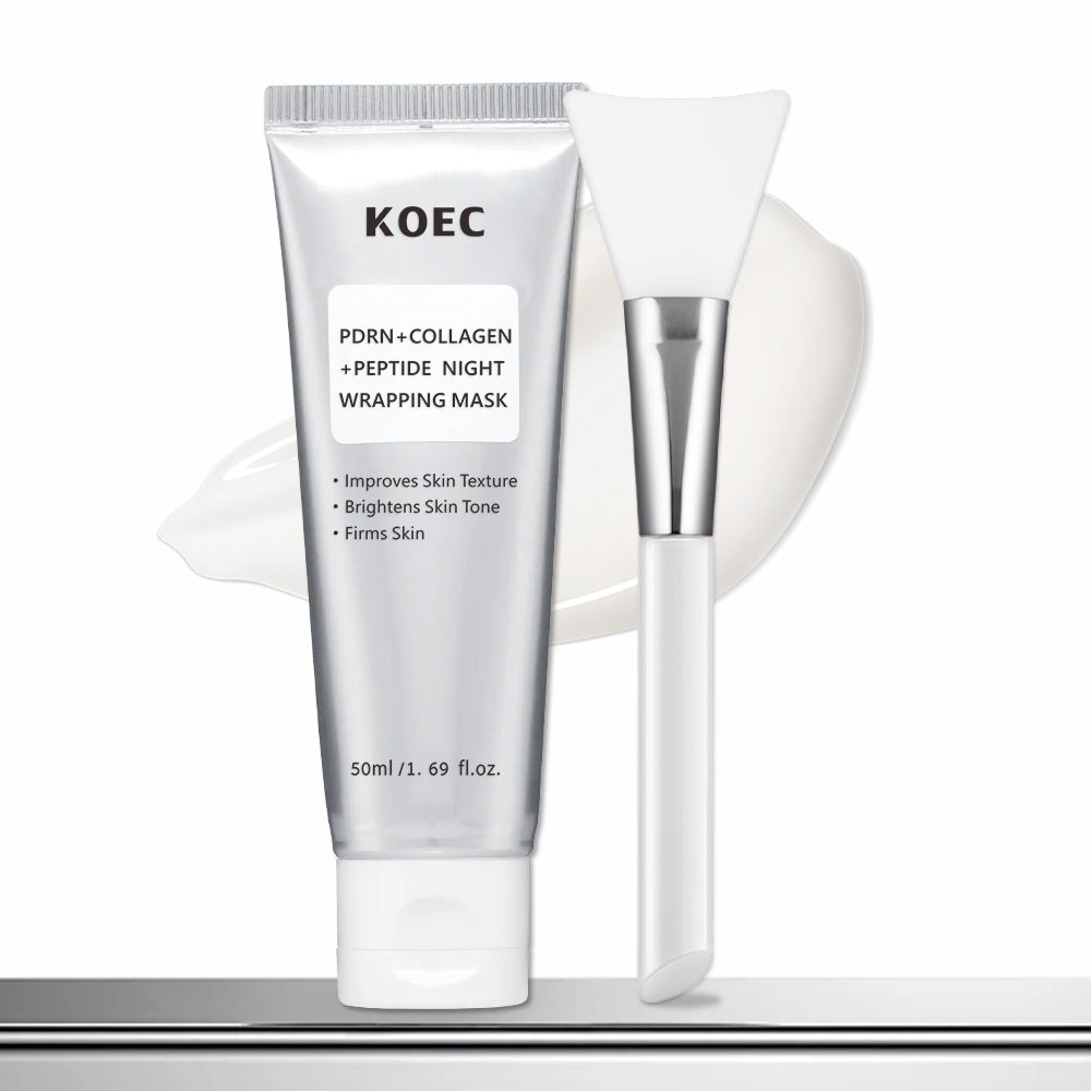 Koec Emulsion Night Application Mask hydrating peel-off with collagen peptides and PDRN in 50ml packaging