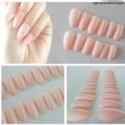 Women's Solid-color Frosted Matte False Nails by Dropshipman