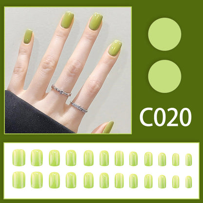 New Solid-color Wearable Nails Short Style by Dropshipman