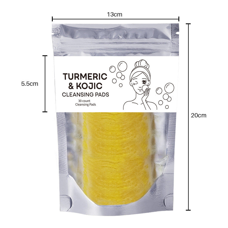 Turmeric Cleansing Pads for deep pore cleansing and oil control in 20 count pack