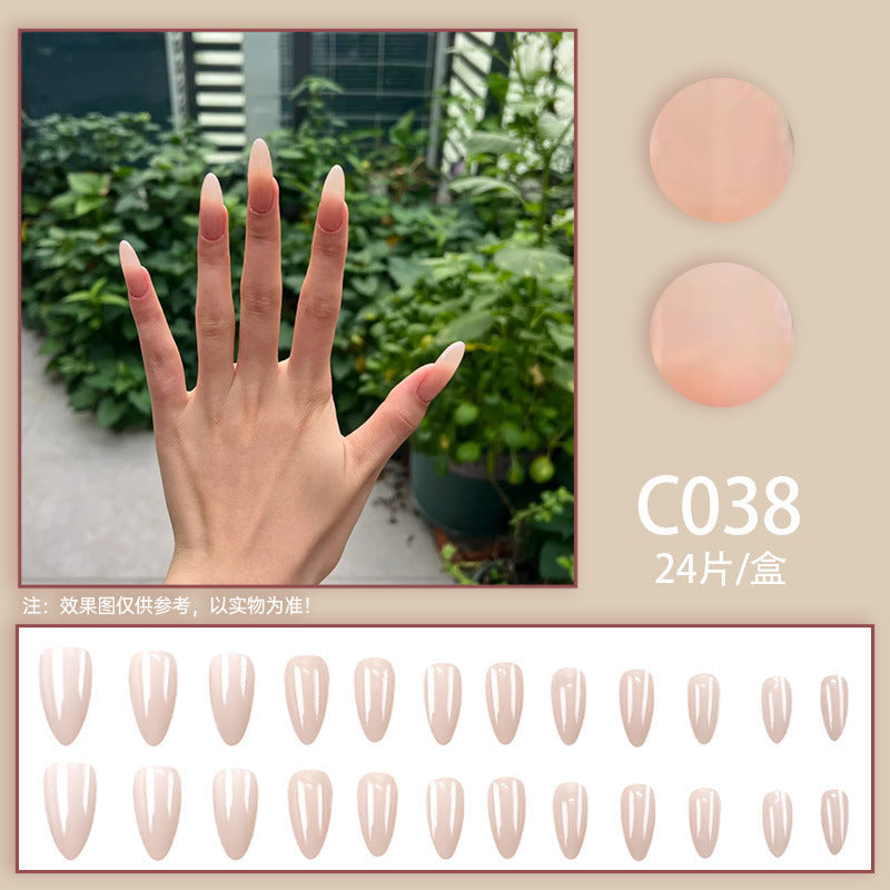 New Solid-color Wearable Nails Short Style by Dropshipman