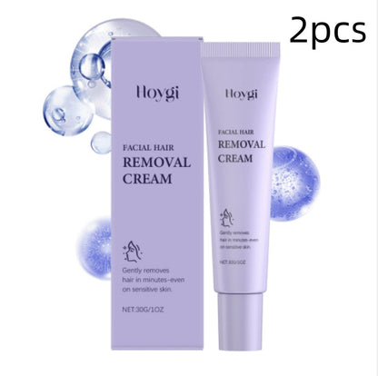 Women For Smooth Skin gentle facial hair removal cream with plant extracts and moisturizing formula in compact 30g packaging