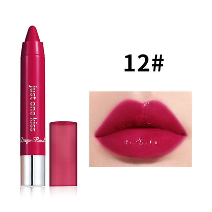 Solid Moist Lipstick Crayon in nude shade with satin finish and retractable design for all skin tones