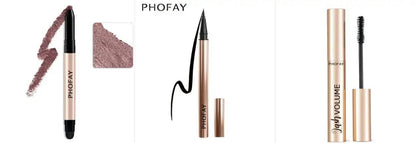 PHOFAY Eyeshadow Stick waterproof crease-proof eyeshadow stick with built-in smudger for all-day wear