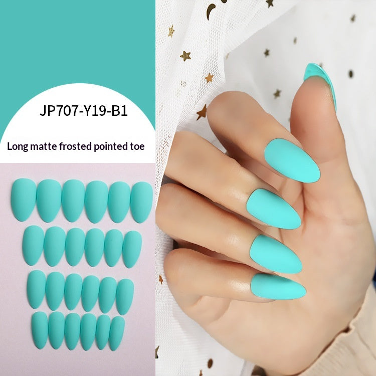 Women's Solid-color Frosted Matte False Nails by Dropshipman