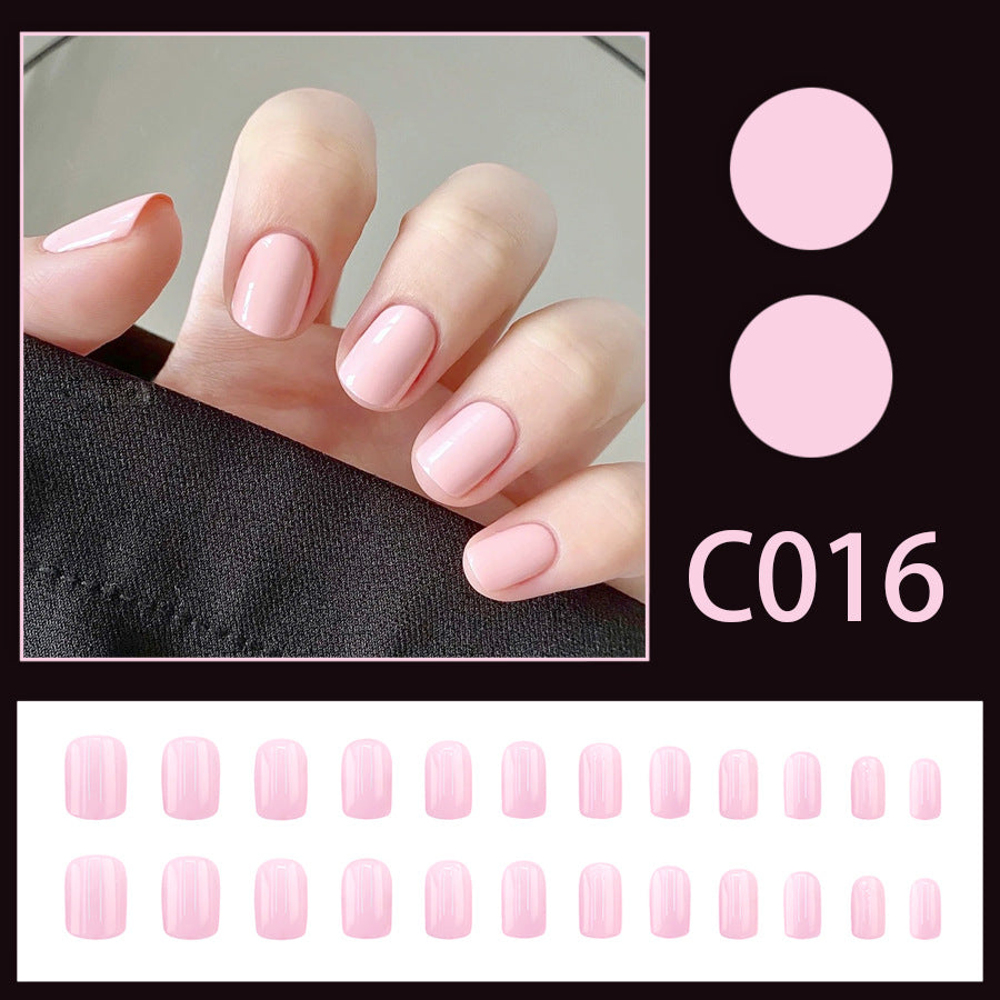 New Solid-color Wearable Nails Short Style by Dropshipman