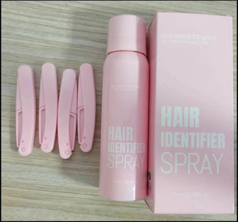 100ml Hair Identifier Spray in PET bottle with mint and herbal extracts for face hydrating and shaving care