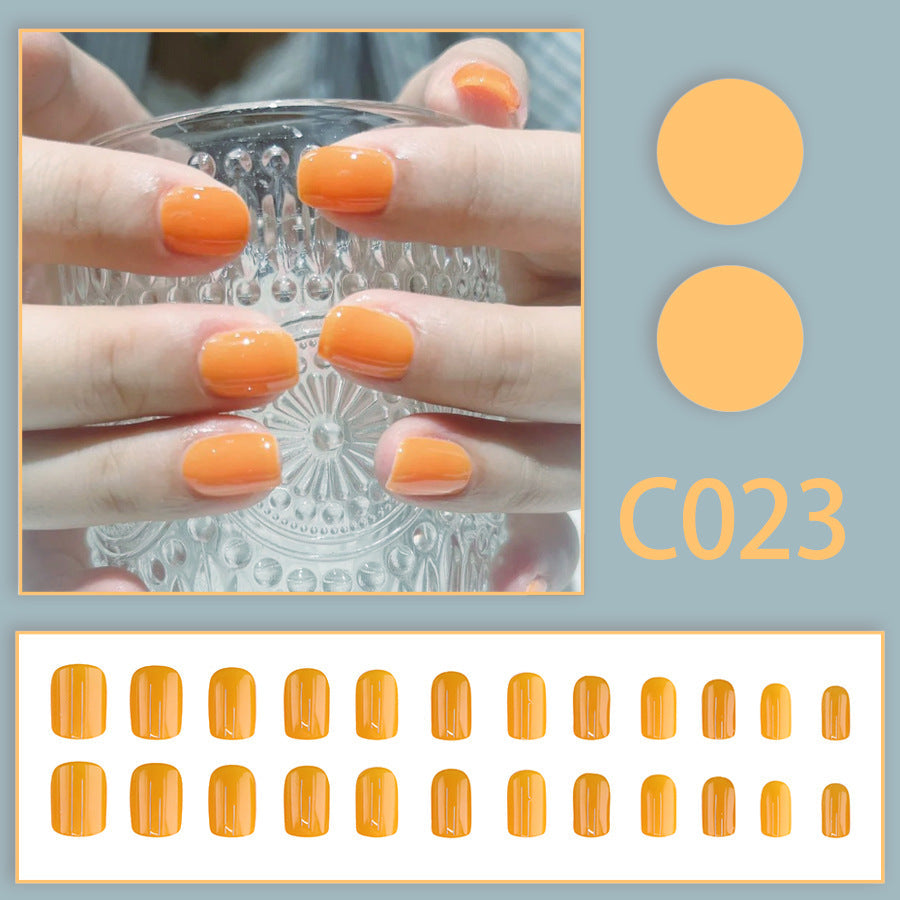 New Solid-color Wearable Nails Short Style by Dropshipman