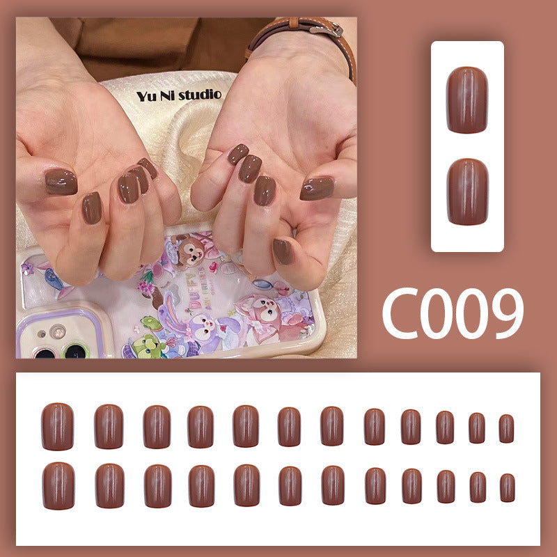 New Solid-color Wearable Nails Short Style by Dropshipman