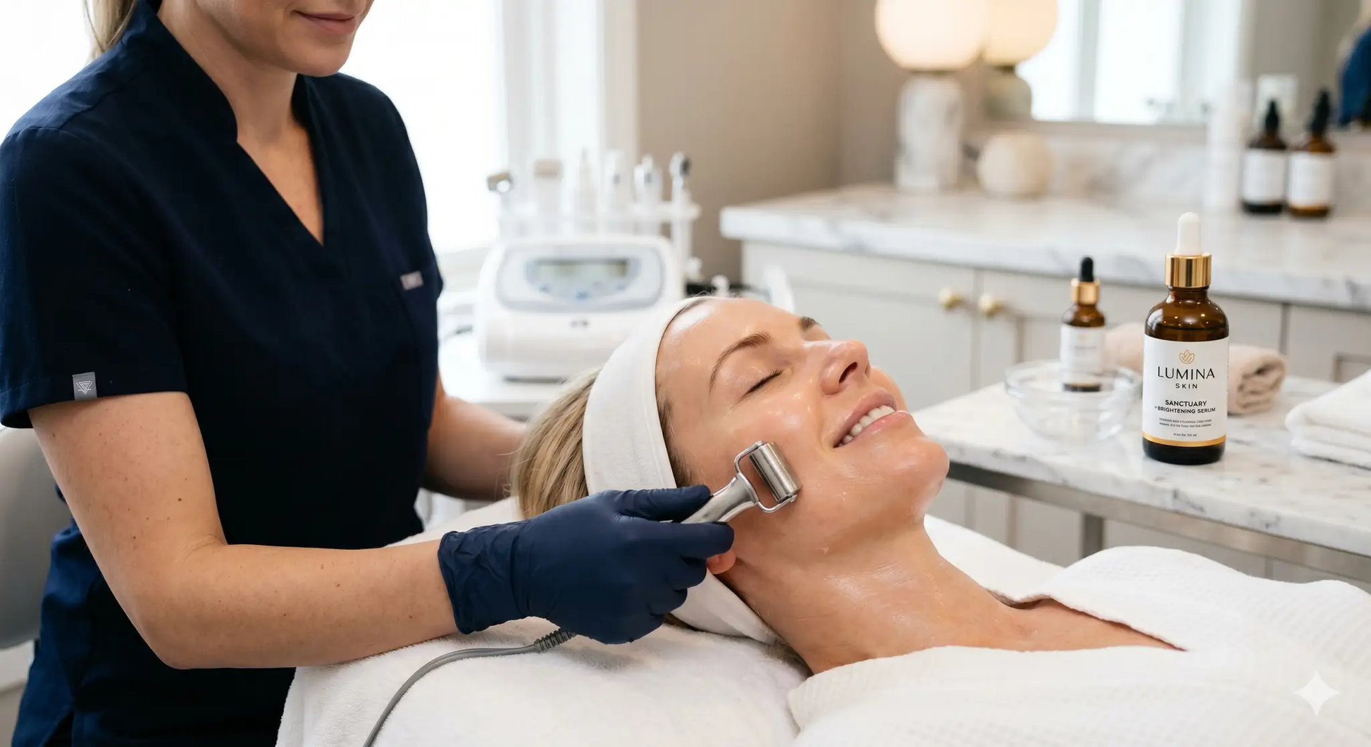 The Sun-Damage Eraser and Galvanic Glow Series by Lumina Skin Sanctuary