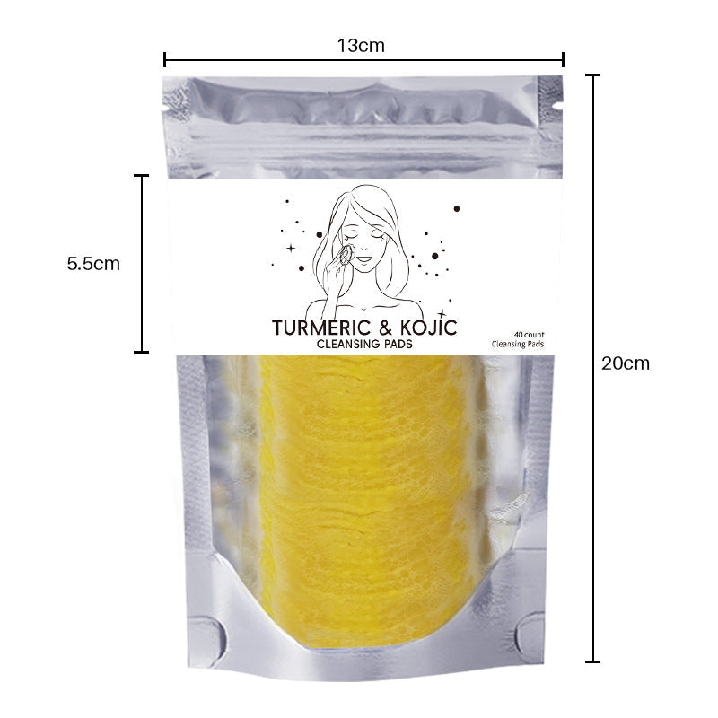 Turmeric Cleansing Pads for oily skin oil control deep pore cleansing 20 count pack