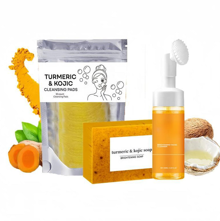 Turmeric Cleansing Pads for oily skin deep pore cleansing foam 20 count pack