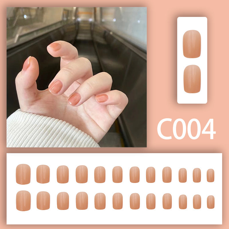 New Solid-color Wearable Nails Short Style by Dropshipman