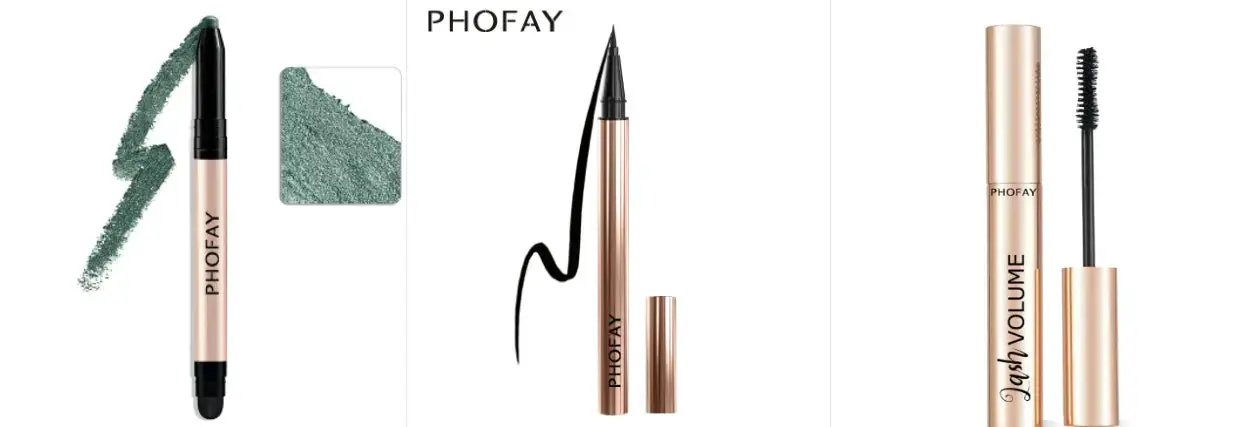 PHOFAY crease proof waterproof eyeshadow stick with built-in smudger for all-day wear