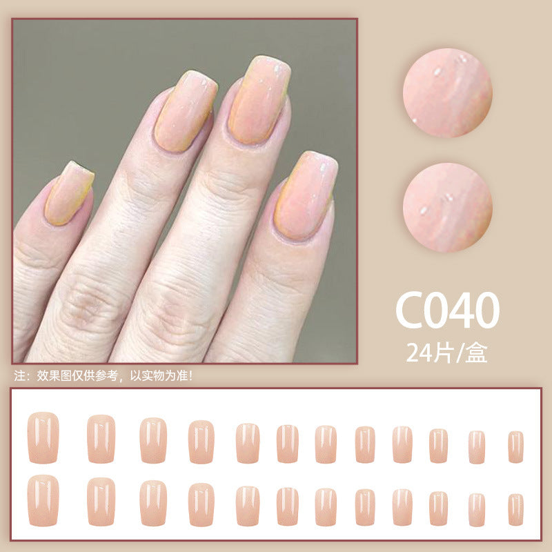 New Solid-color Wearable Nails Short Style by Dropshipman