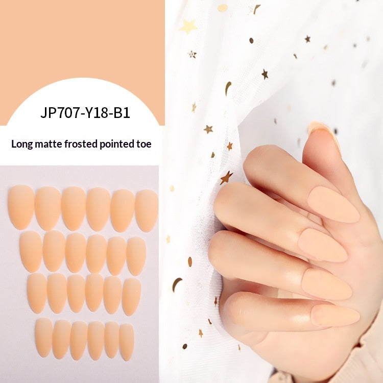 Women's Solid-color Frosted Matte False Nails by Dropshipman